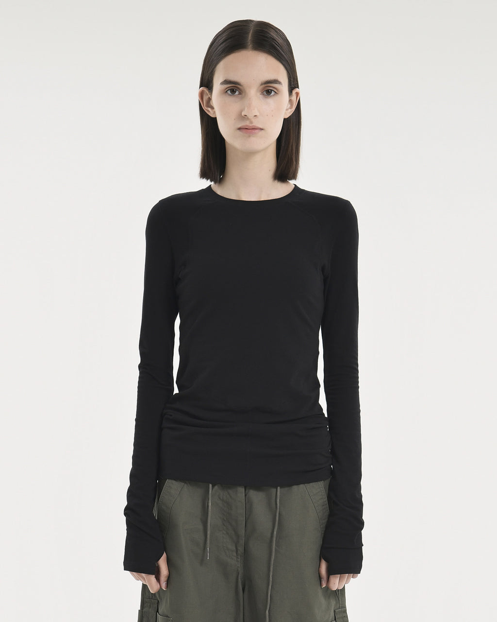 Brownyard - 23fw W Line Long Sleeves (Black) product image 1 | TRAB K-Fashion Australia