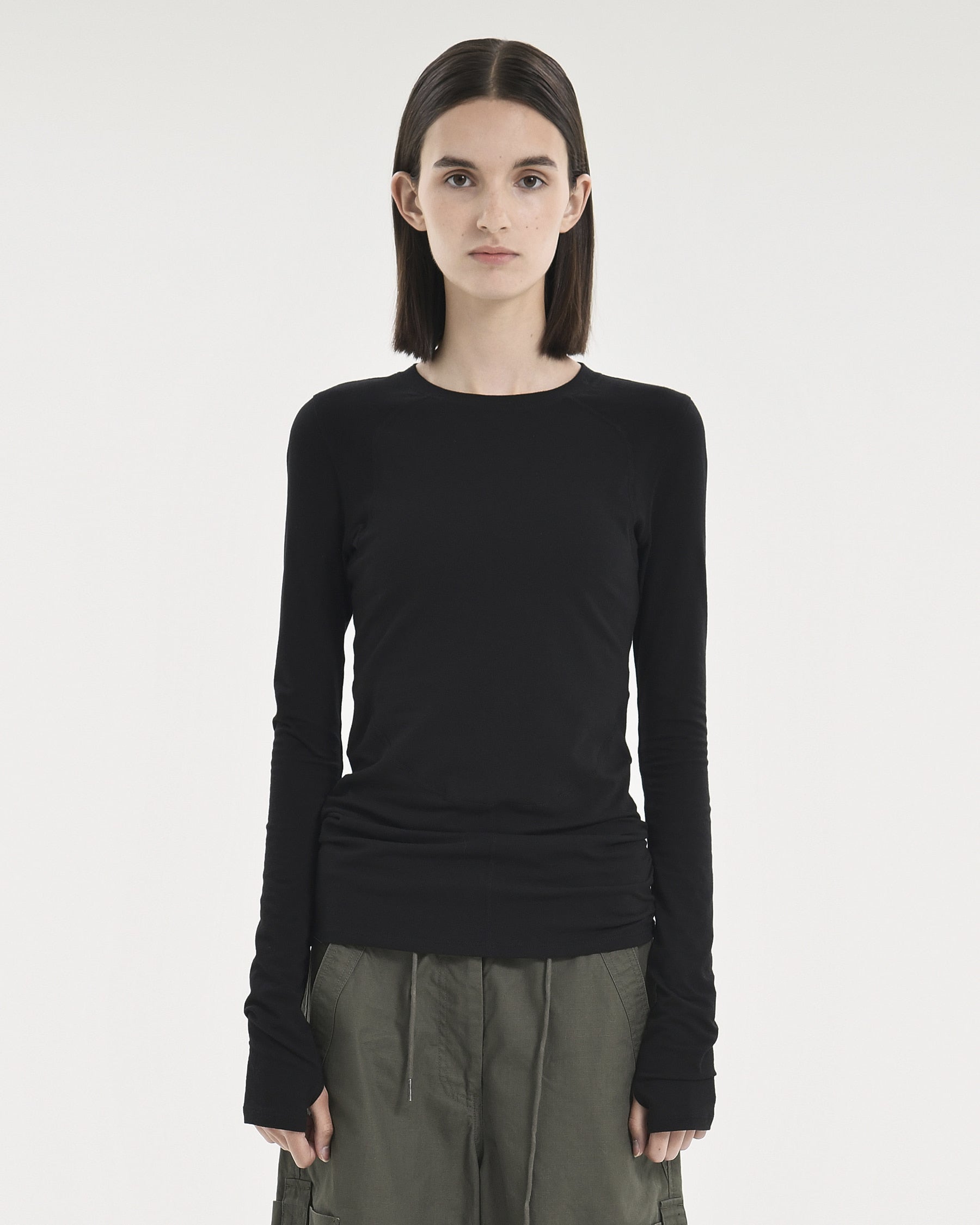 Brownyard - 23fw W Line Long Sleeves (Black) product image 1 | TRAB K-Fashion Australia