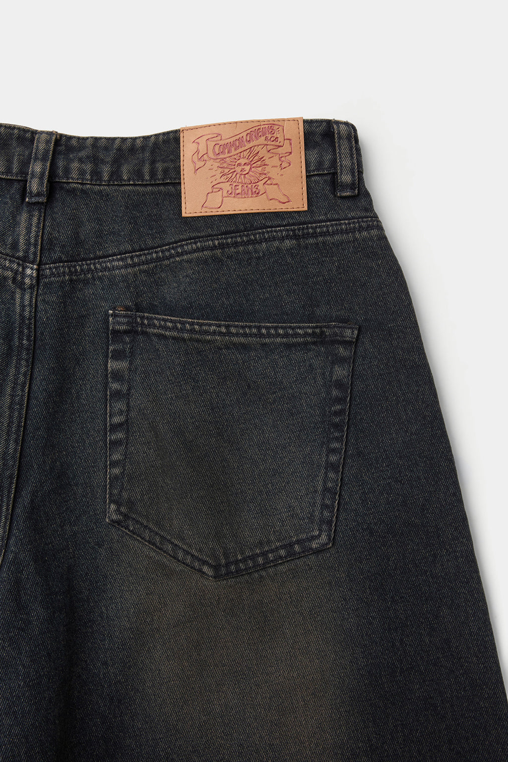 Coor - Back Side Color Washed Jeans (Two-Tone Navy) product image 6 | TRAB K-Fashion Australia