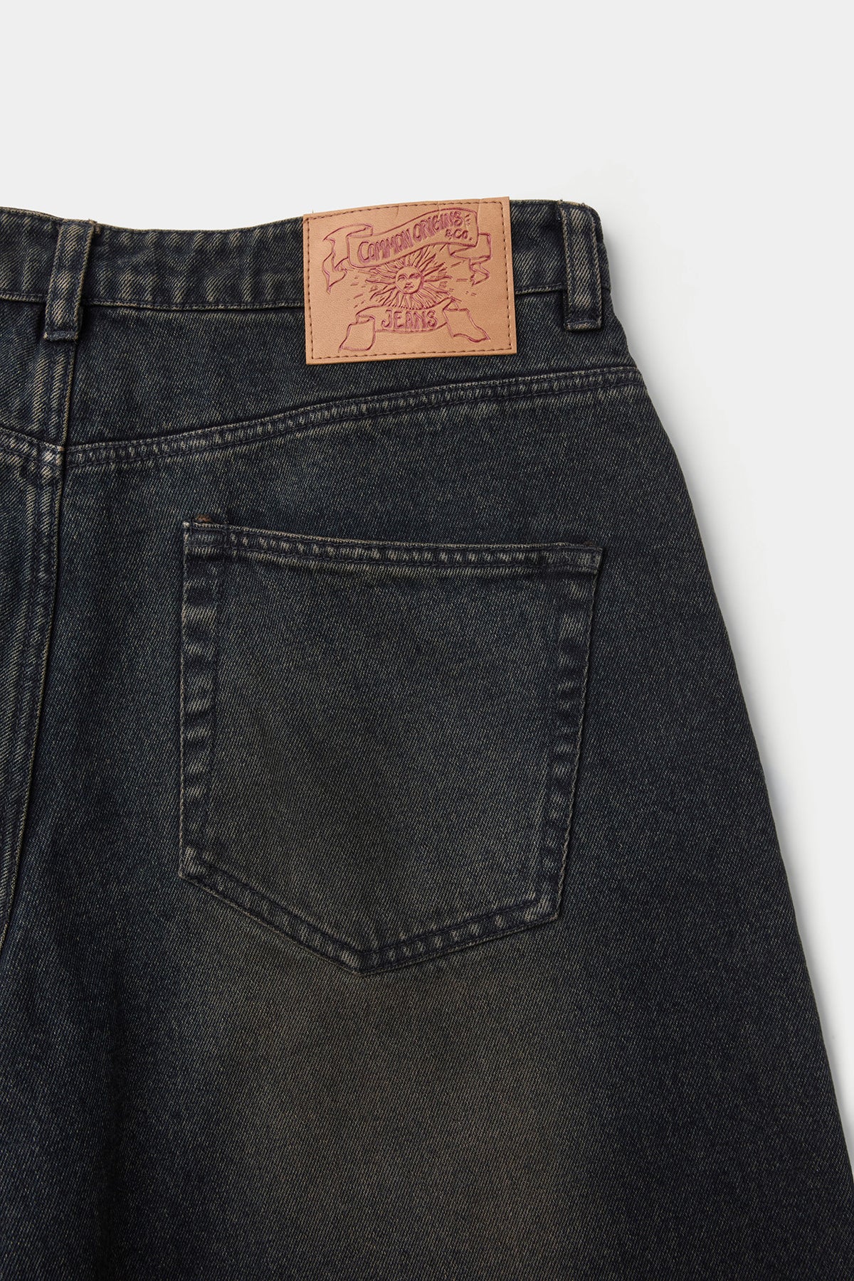 Coor - Back Side Color Washed Jeans (Two-Tone Navy) product image 6 | TRAB K-Fashion Australia