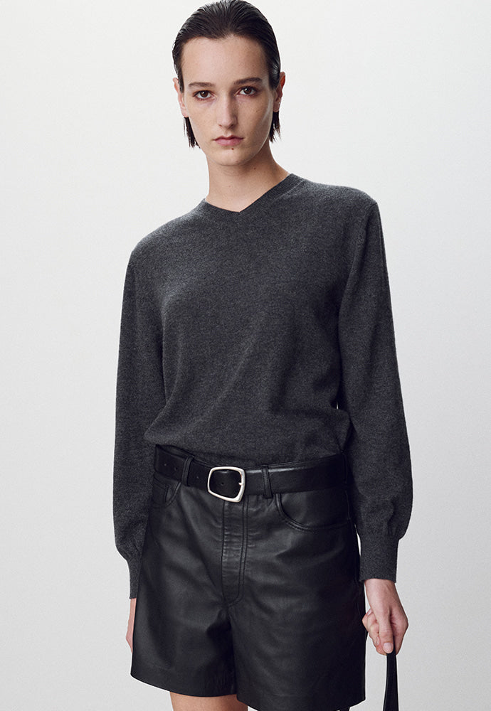 Tonywack - Pure Cashmere V-Neck Sweater (Charcoal) product image 7 | TRAB K-Fashion Australia