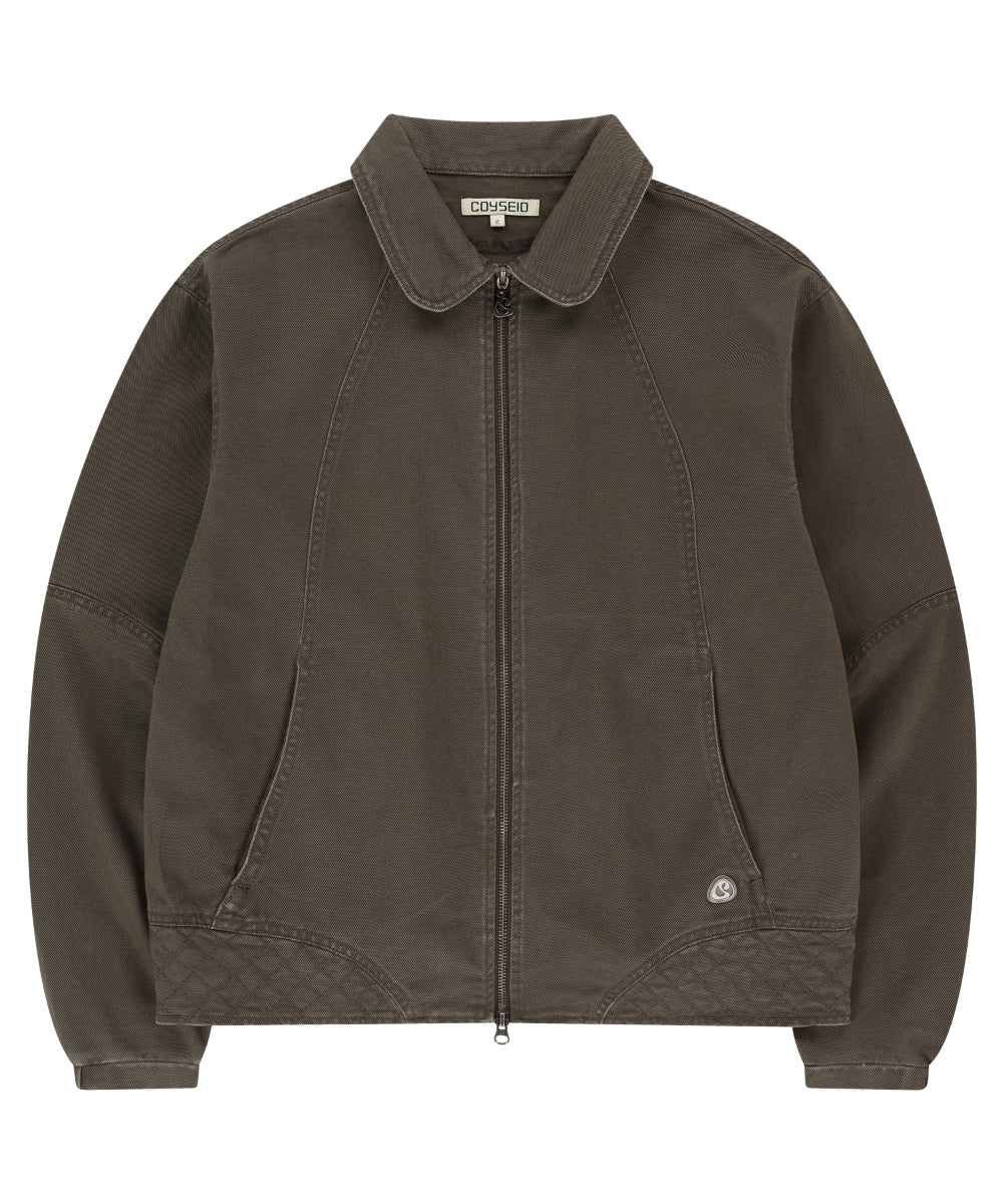 Coyseio - Round Collar Stitch Jacket Cocoa product image 12 | TRAB K-Fashion Australia