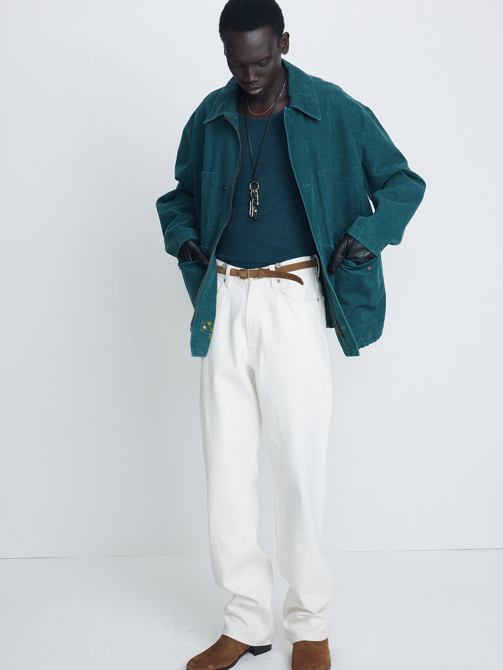Tonywack - Brushed Cotton Barn Jacket (Green) product image 3 | TRAB K-Fashion Australia