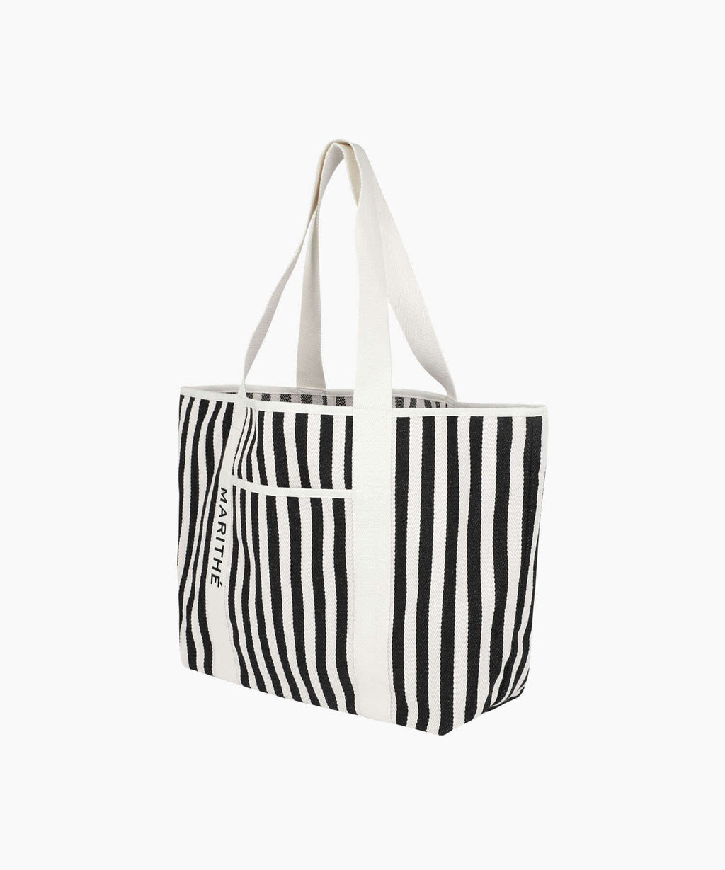 Marithe & Francois Girbaud - Regular Logo Big Cotton Bag (Stripe) product image 2 | TRAB K-Fashion Australia