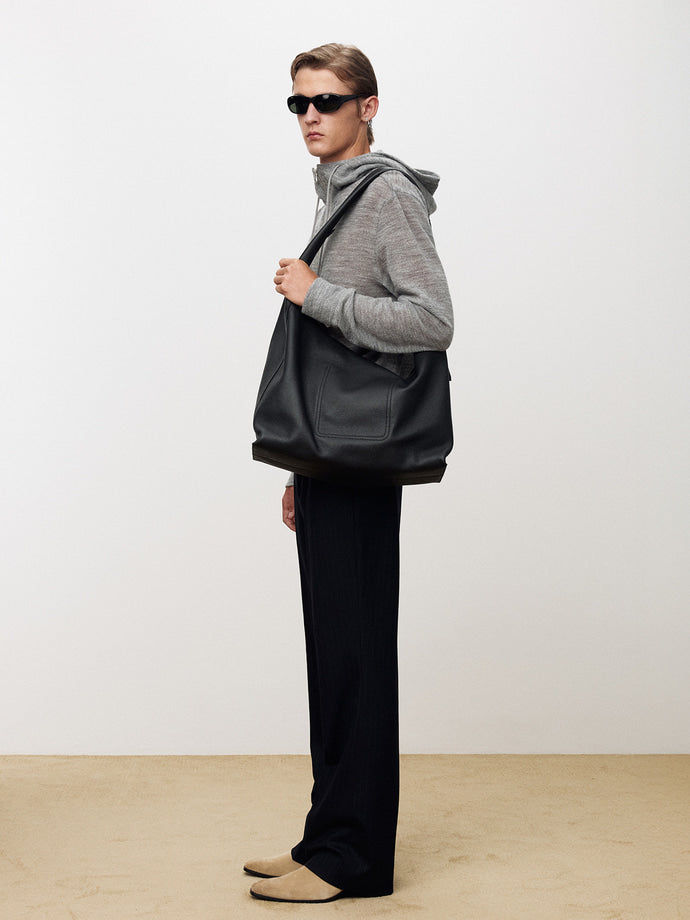 Tonywack - Light Wool Hooded Zip Jacket (Melange Grey) product image 3 | TRAB K-Fashion Australia