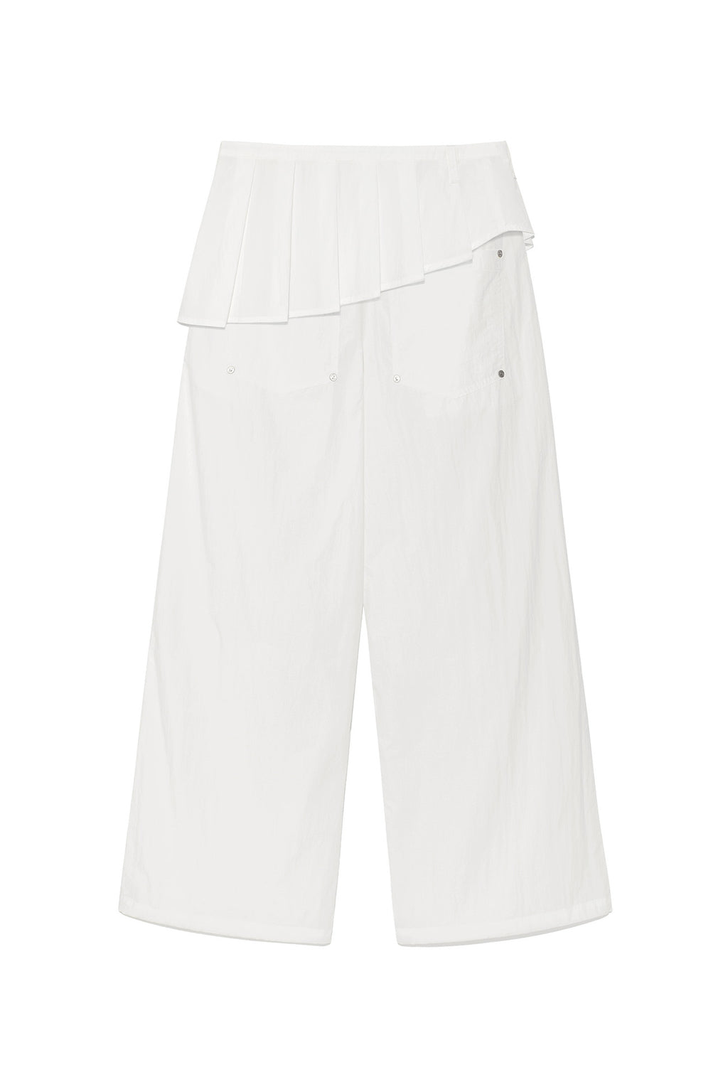 Deinet - [yoon Soap X Deinet] Skirt Layered Pants (White) product image 2 | TRAB K-Fashion Australia