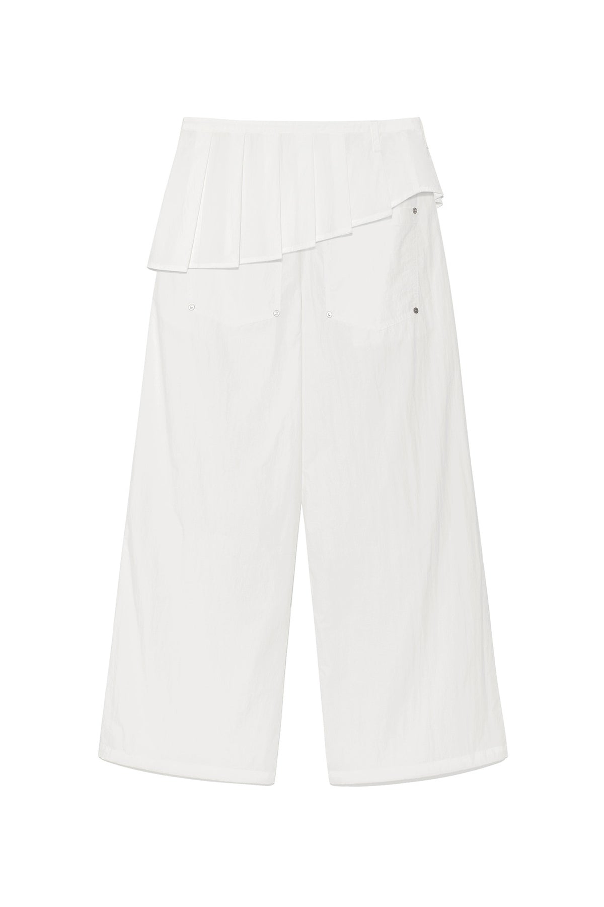 Deinet - [yoon Soap X Deinet] Skirt Layered Pants (White) product image 2 | TRAB K-Fashion Australia