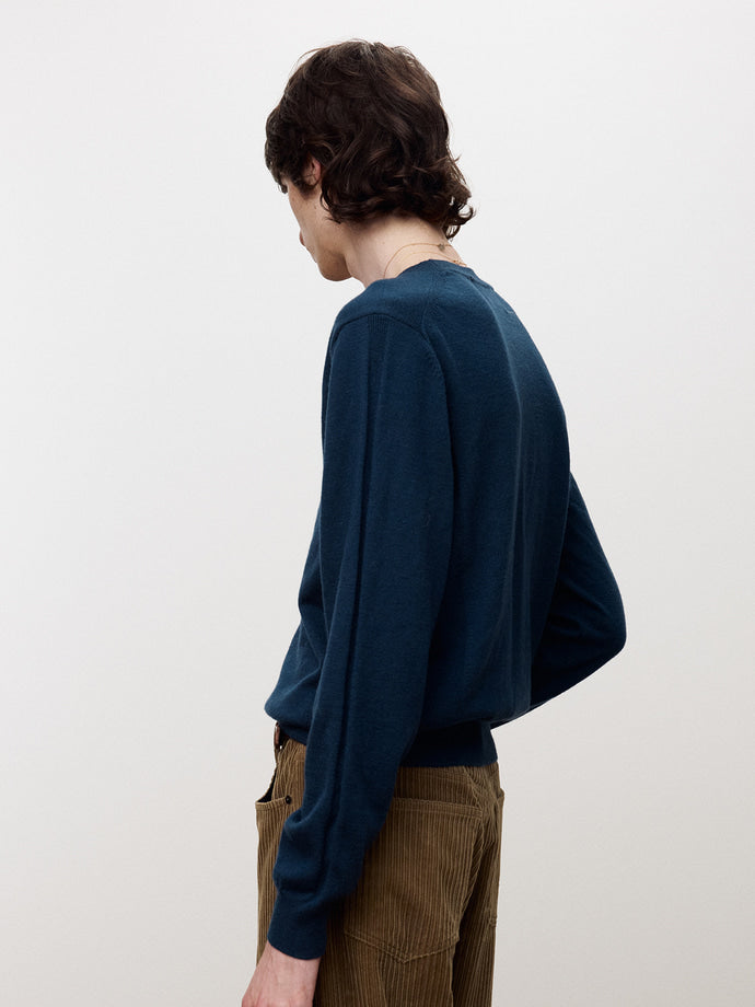 Tonywack - Super Fine Merino Wool Knit Cardigan (Dark Blue) product image 6 | TRAB K-Fashion Australia