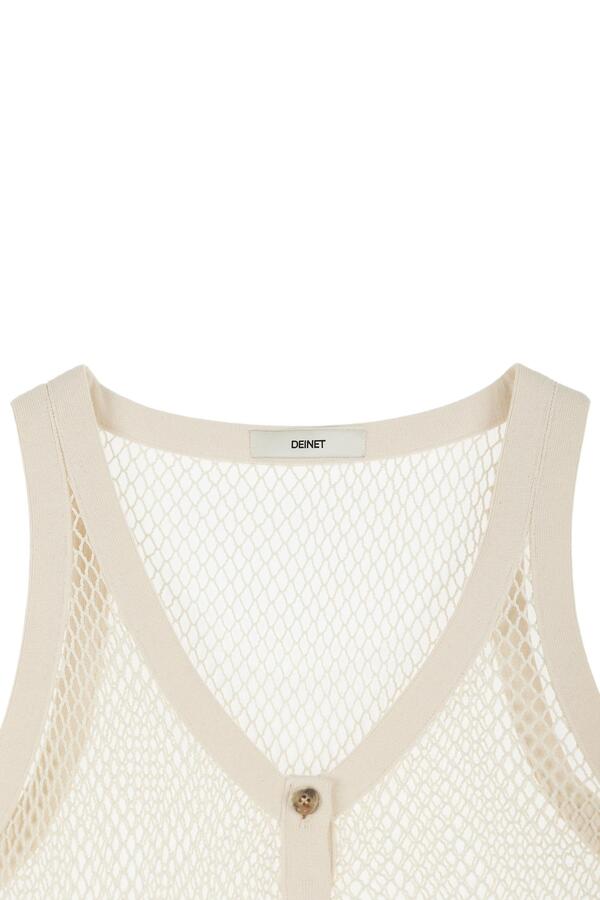 Deinet - Crochet Knit Vest (Ecru) product image 15 | TRAB K-Fashion Australia