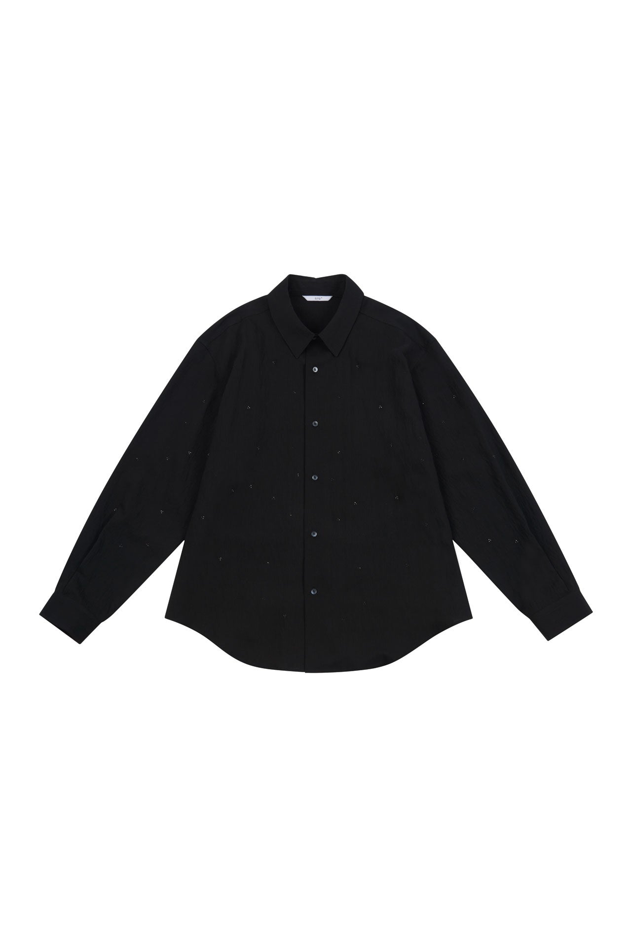 Stu - Crystal Stripe Shirt (Black) product image 16 | TRAB K-Fashion Australia