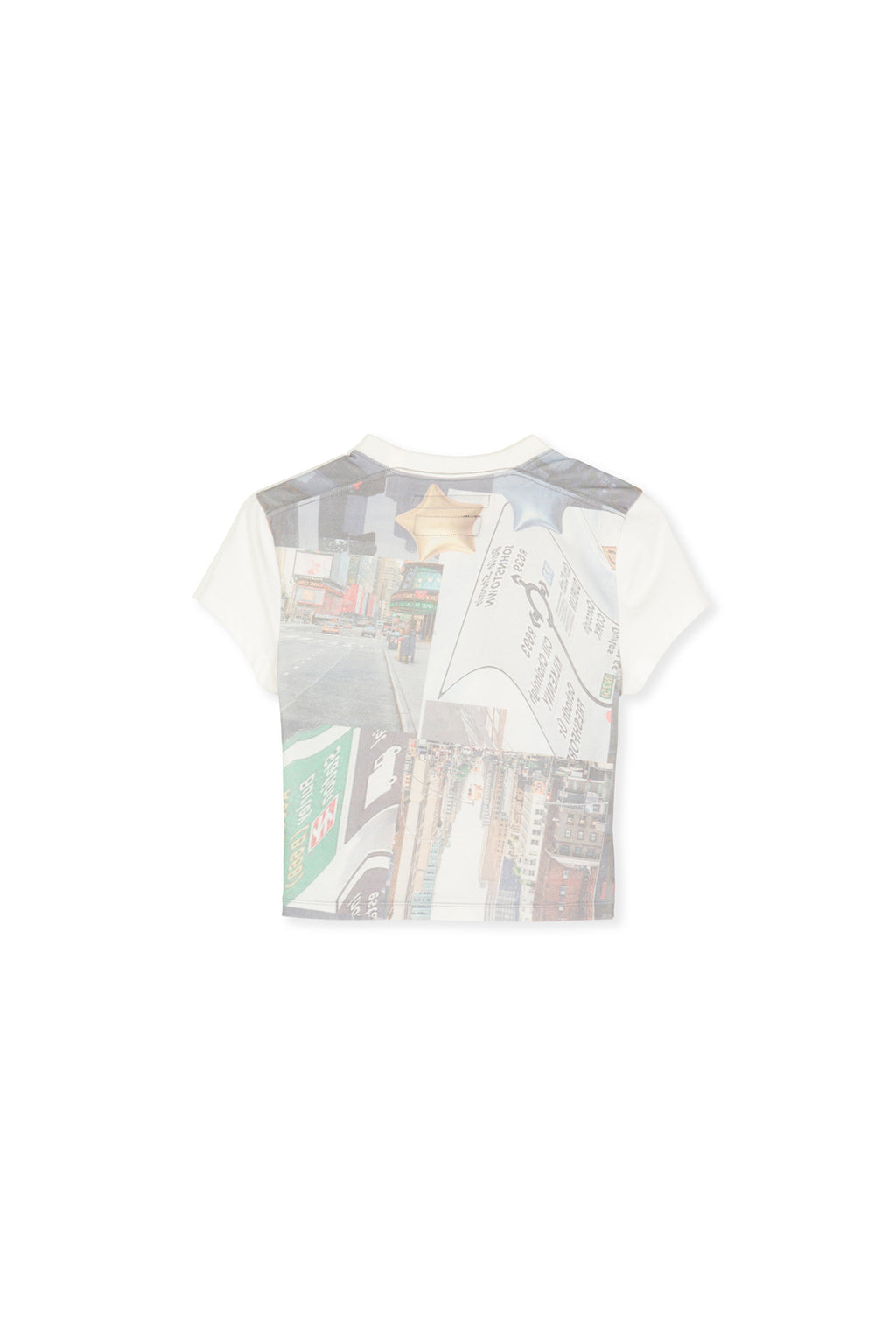 Matin Kim - Peaches Photography Crop Top (White) product image 3 | TRAB K-Fashion Australia