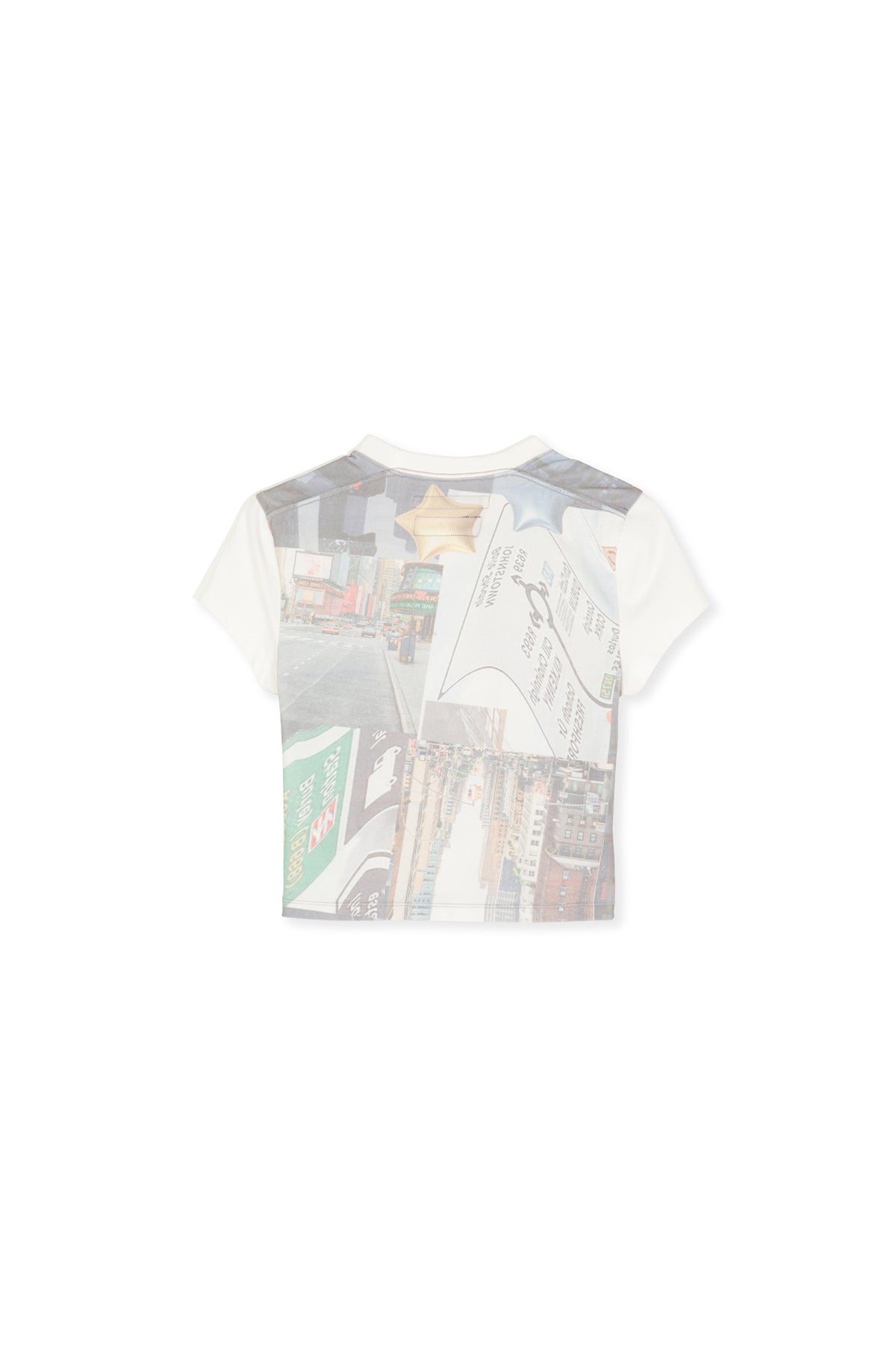 Matin Kim - Peaches Photography Crop Top (White) product image 3 | TRAB K-Fashion Australia