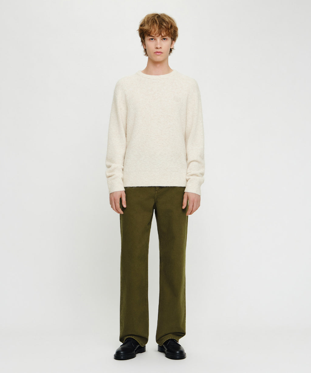 Marithe & Francois Girbaud - Semi-wide Denim Pants (Olive) product image 3 | TRAB K-Fashion Australia