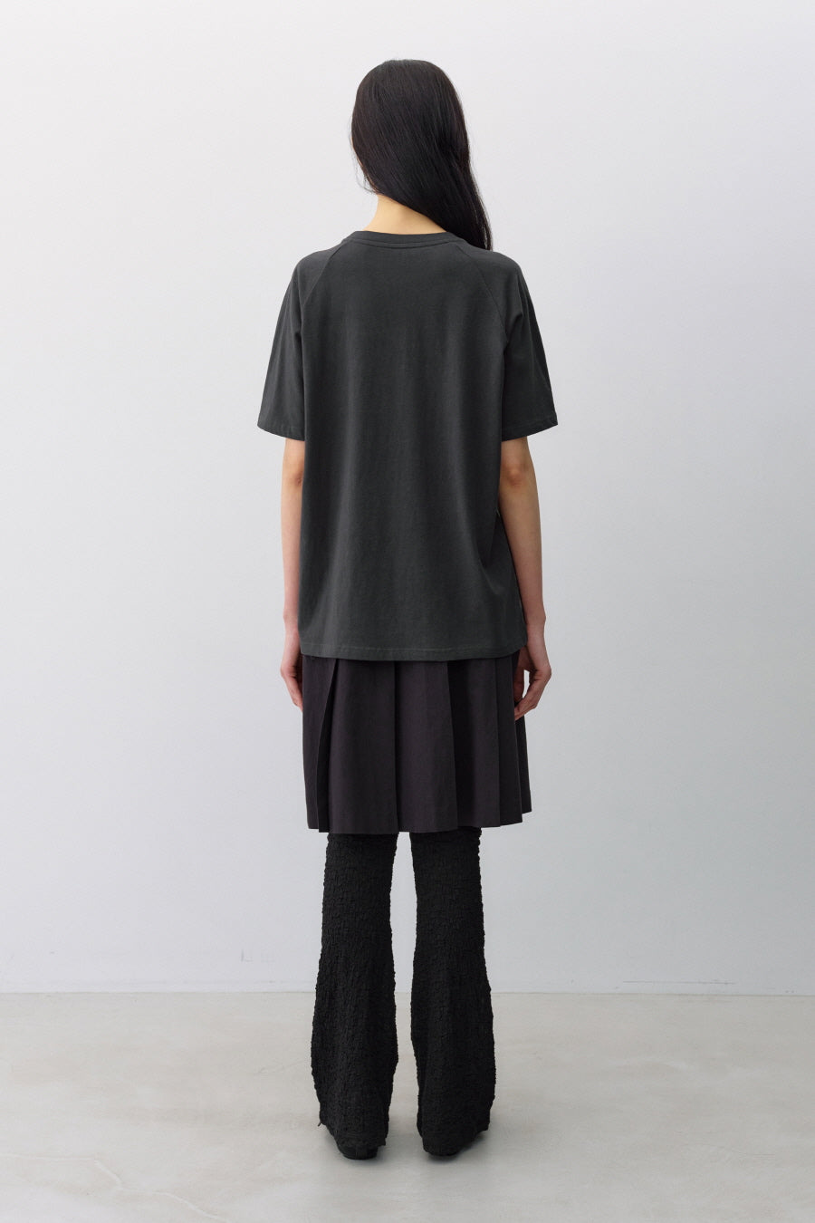 Insilence - Mono Print T-Shirt (Charcoal) product image 6 | TRAB K-Fashion Australia