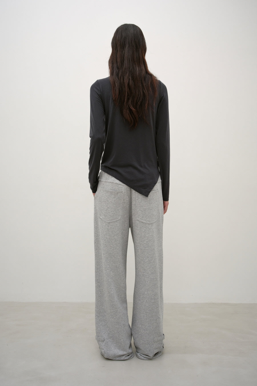 Insilence - Cowl Henley-Neck Long-Sleeve (Black) product image 4 | TRAB K-Fashion Australia