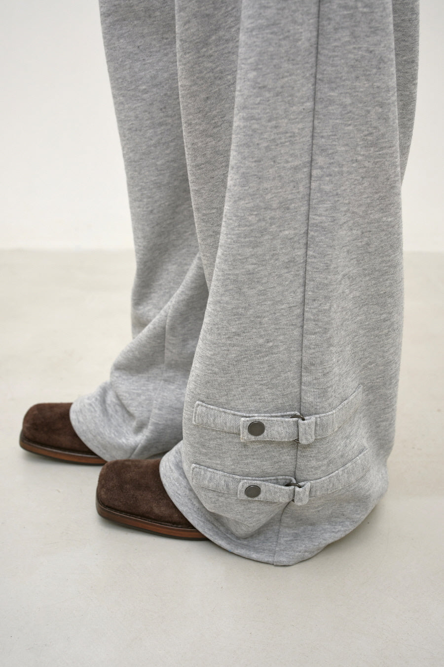 Insilence - Belted Strap Sweat Pants (Melange Grey) product image 4 | TRAB K-Fashion Australia