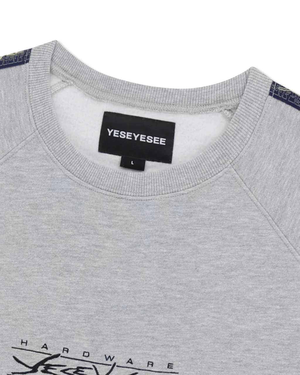 yeseyesee - Y.E.S Taped Sweatshirt (Grey) product image 6 | TRAB K-Fashion Australia