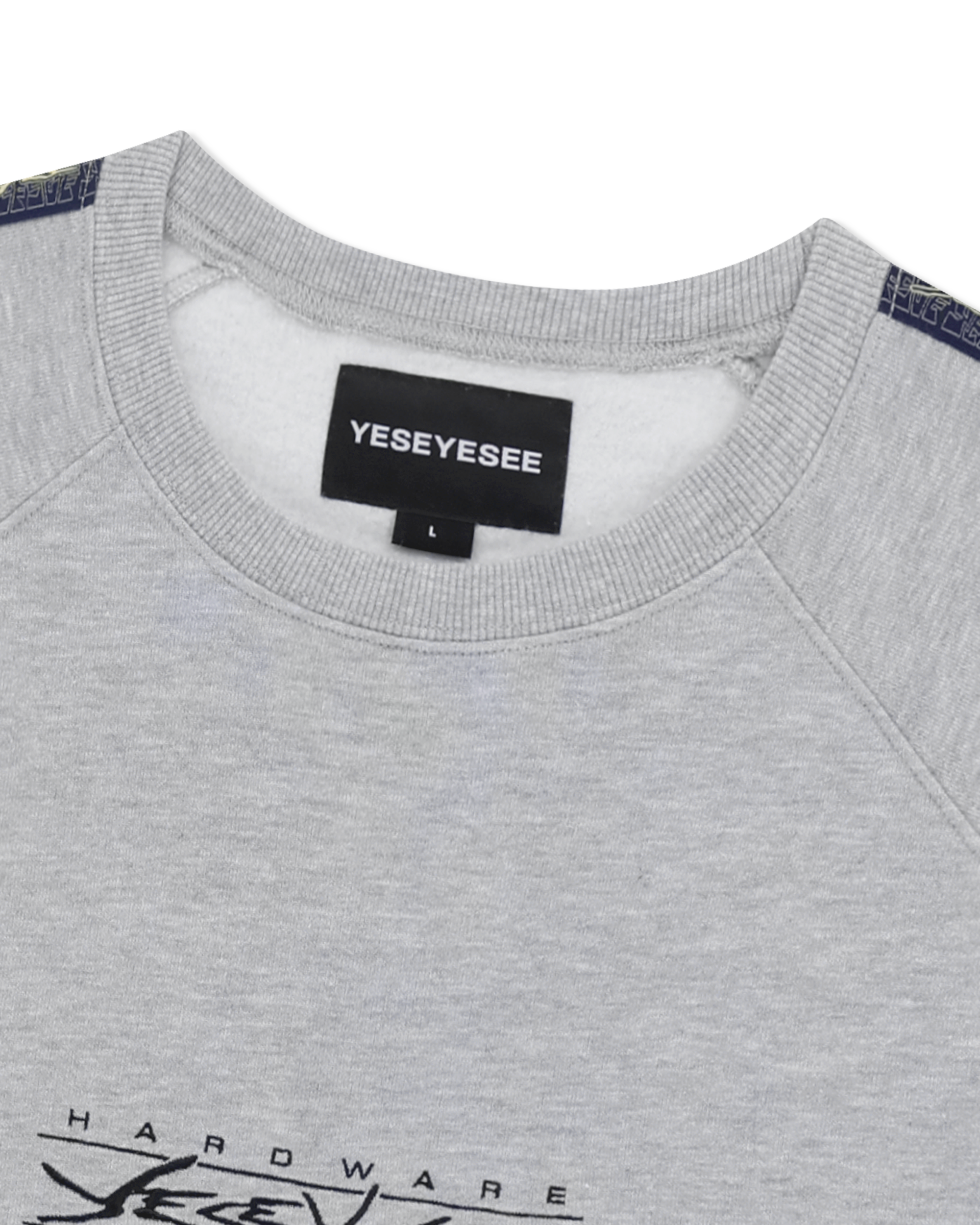 yeseyesee - Y.E.S Taped Sweatshirt (Grey) product image 6 | TRAB K-Fashion Australia