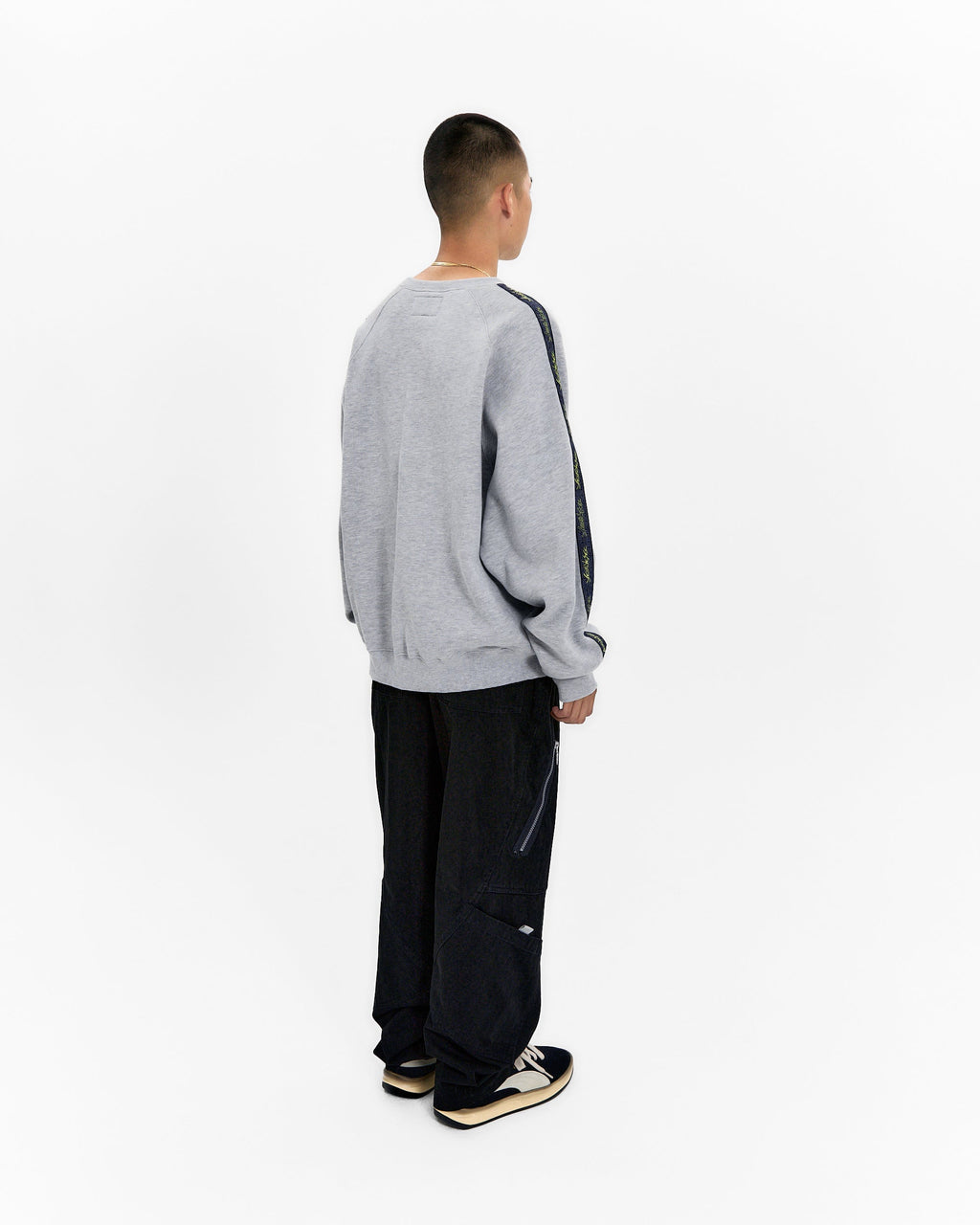 yeseyesee - Y.E.S Taped Sweatshirt (Grey) product image 9 | TRAB K-Fashion Australia