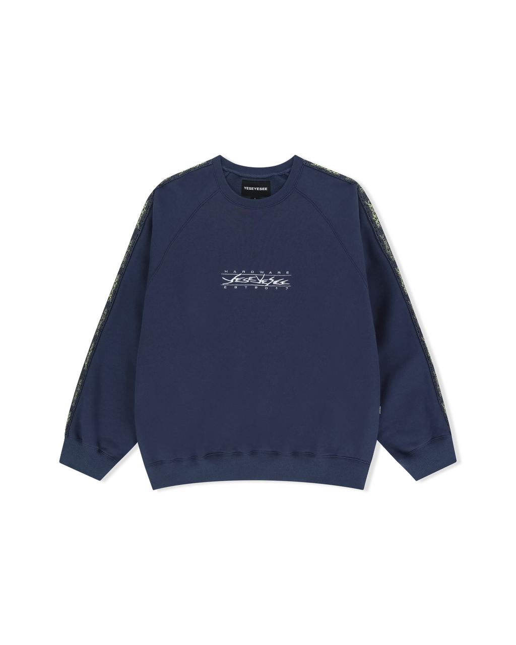 yeseyesee - Y.E.S Taped Sweatshirt (Light Navy) product image 1 | TRAB K-Fashion Australia