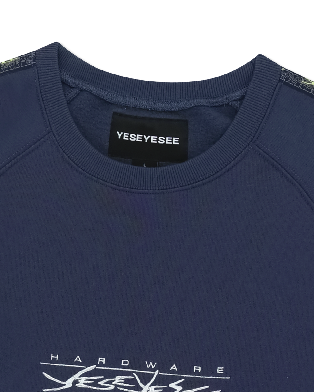 yeseyesee - Y.E.S Taped Sweatshirt (Light Navy) product image 6 | TRAB K-Fashion Australia