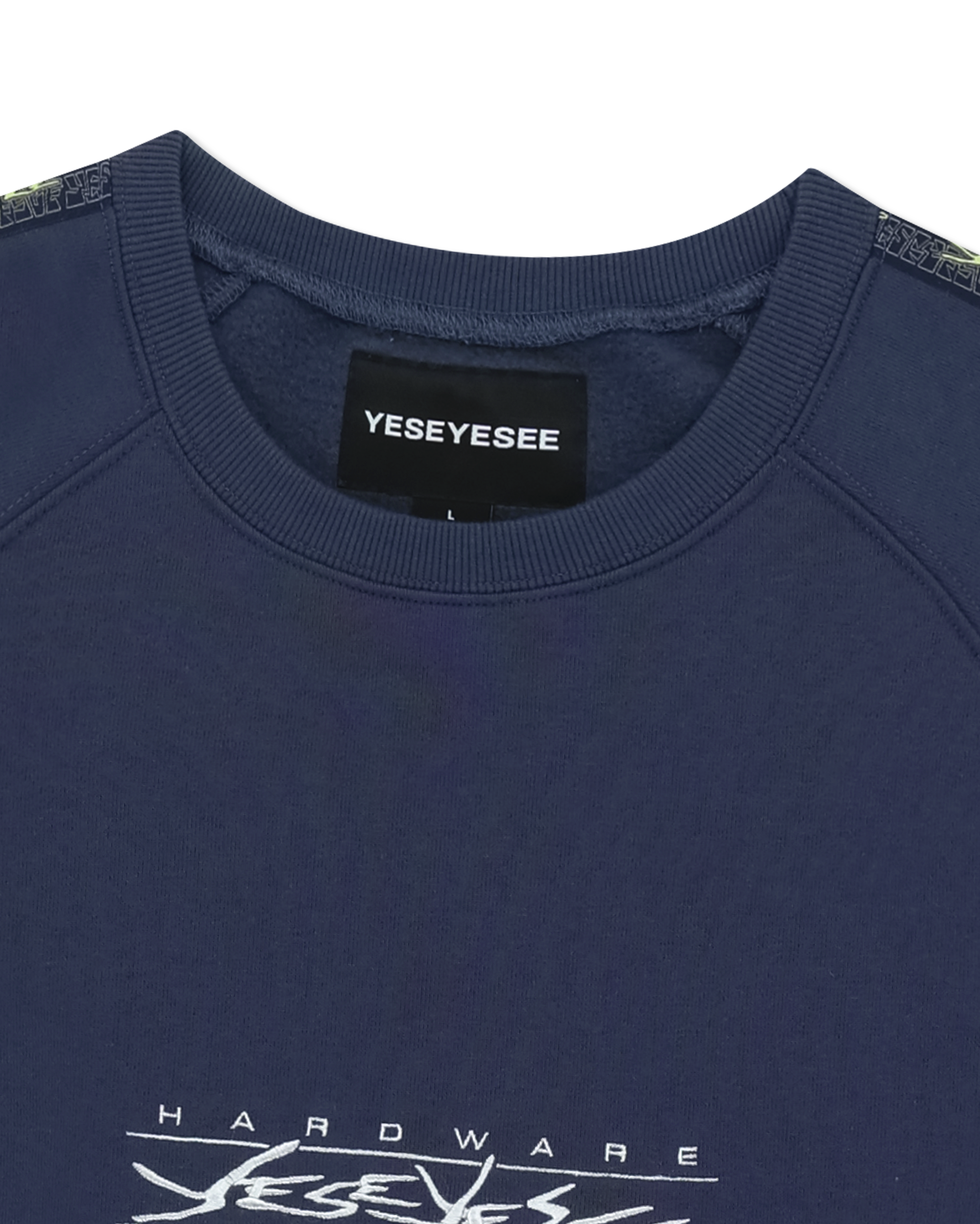 yeseyesee - Y.E.S Taped Sweatshirt (Light Navy) product image 6 | TRAB K-Fashion Australia
