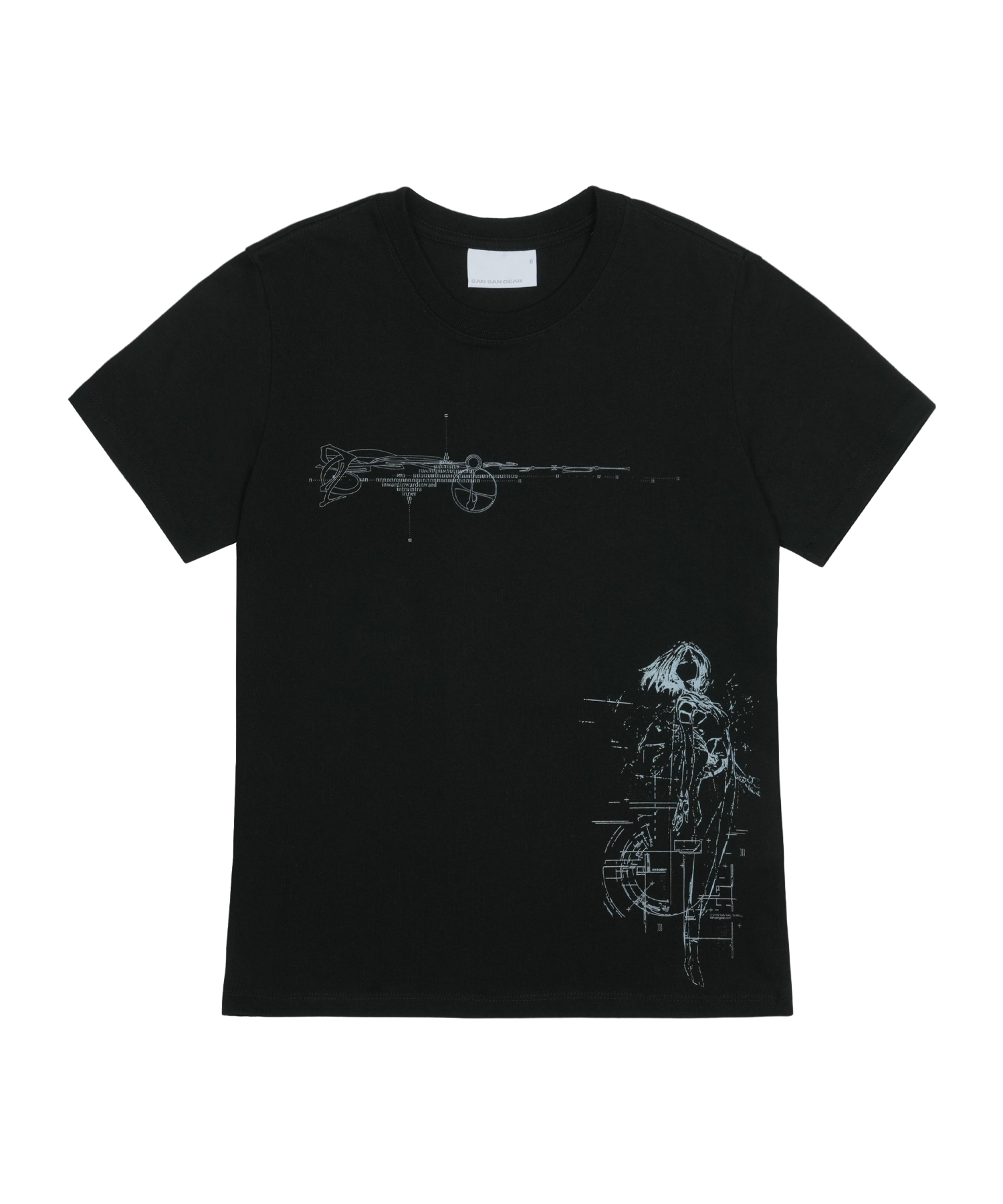 San San Gear - Resonian T-Shirt_0 (Black) product image 1 | TRAB K-Fashion Australia