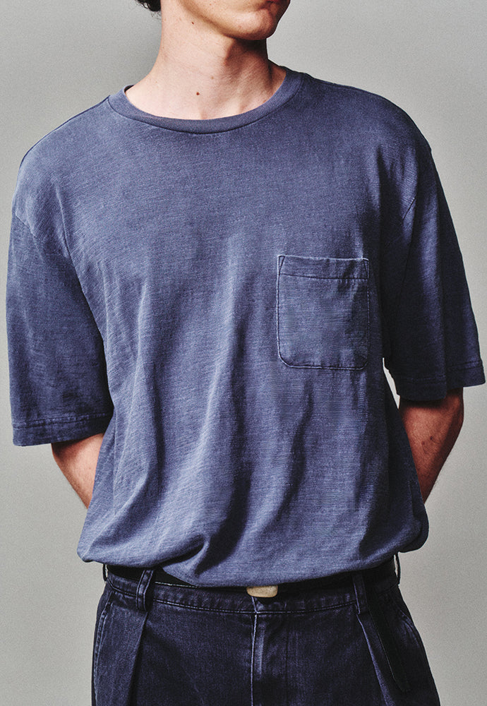 Art if acts - Garment Dyed Slub Pocket T-Shirt (Navy) product image 5 | TRAB K-Fashion Australia