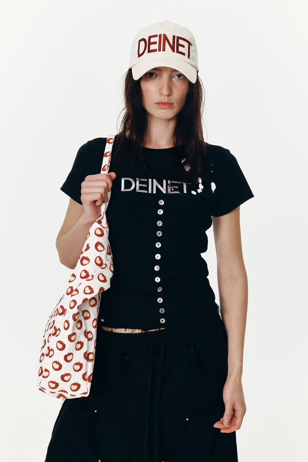 Deinet - Deinet Button Point Top (Black) product image 9 | TRAB K-Fashion Australia