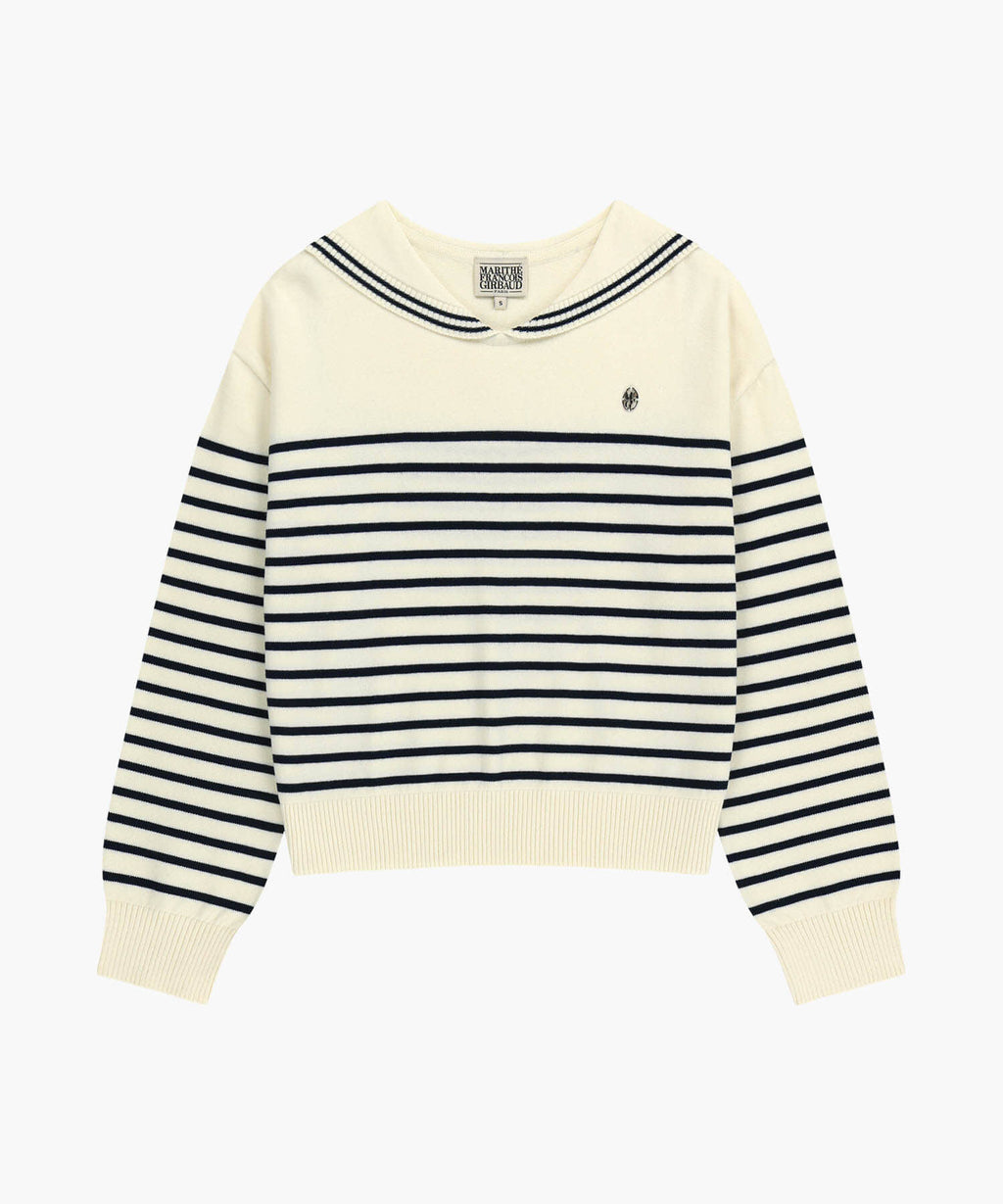 Marithe & Francois Girbaud - Sailor Knit Pullover (Ivory) product image 5 | TRAB K-Fashion Australia