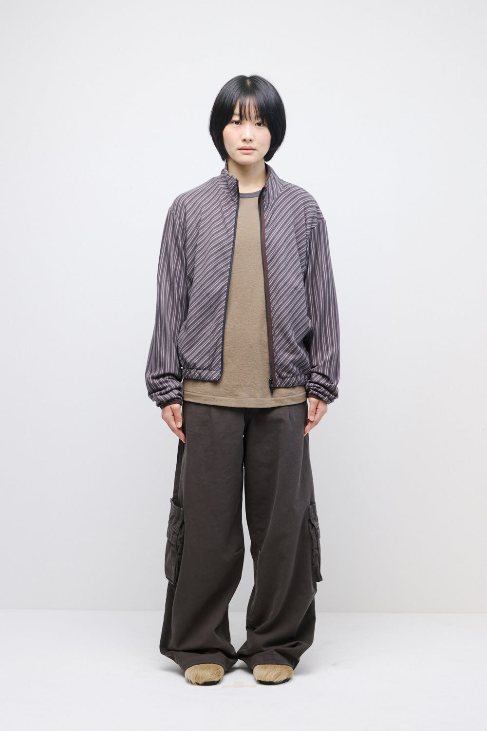 Hatchingroom - Slash Cardigan Brown (Charcoal) product image 11 | TRAB K-Fashion Australia