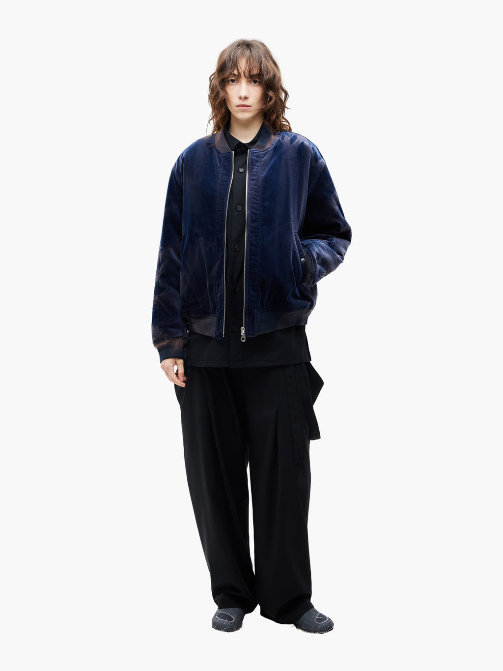 Jiyong Kim - Sun-Bleached Bomber Jacket (Navy) product image 3 | TRAB K-Fashion Australia