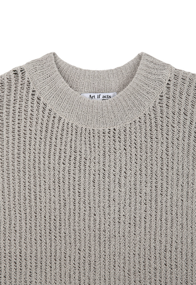 Art if acts - Plain Knit Vest (Light Grey) product image 6 | TRAB K-Fashion Australia