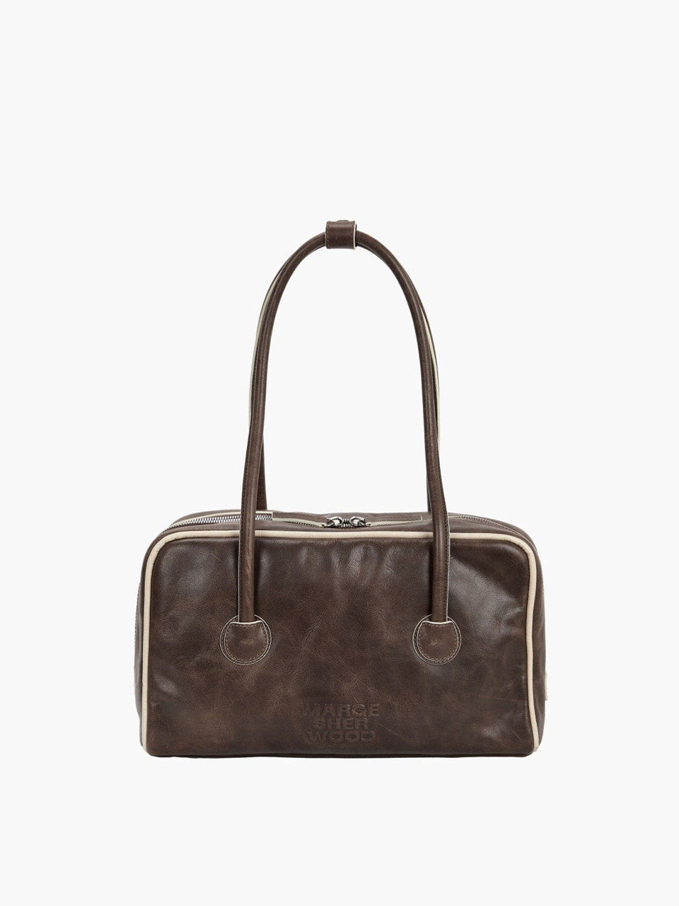 Marge Sherwood - Soft Boston Piping (Washed Brown Pull-Up+Cream Beige Crinkle) product image 4 | TRAB K-Fashion Australia