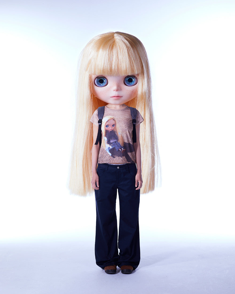 Coyseio - Coyseio X Blythe Check Boot Cut Pants (Navy) product image 3 | TRAB K-Fashion Australia