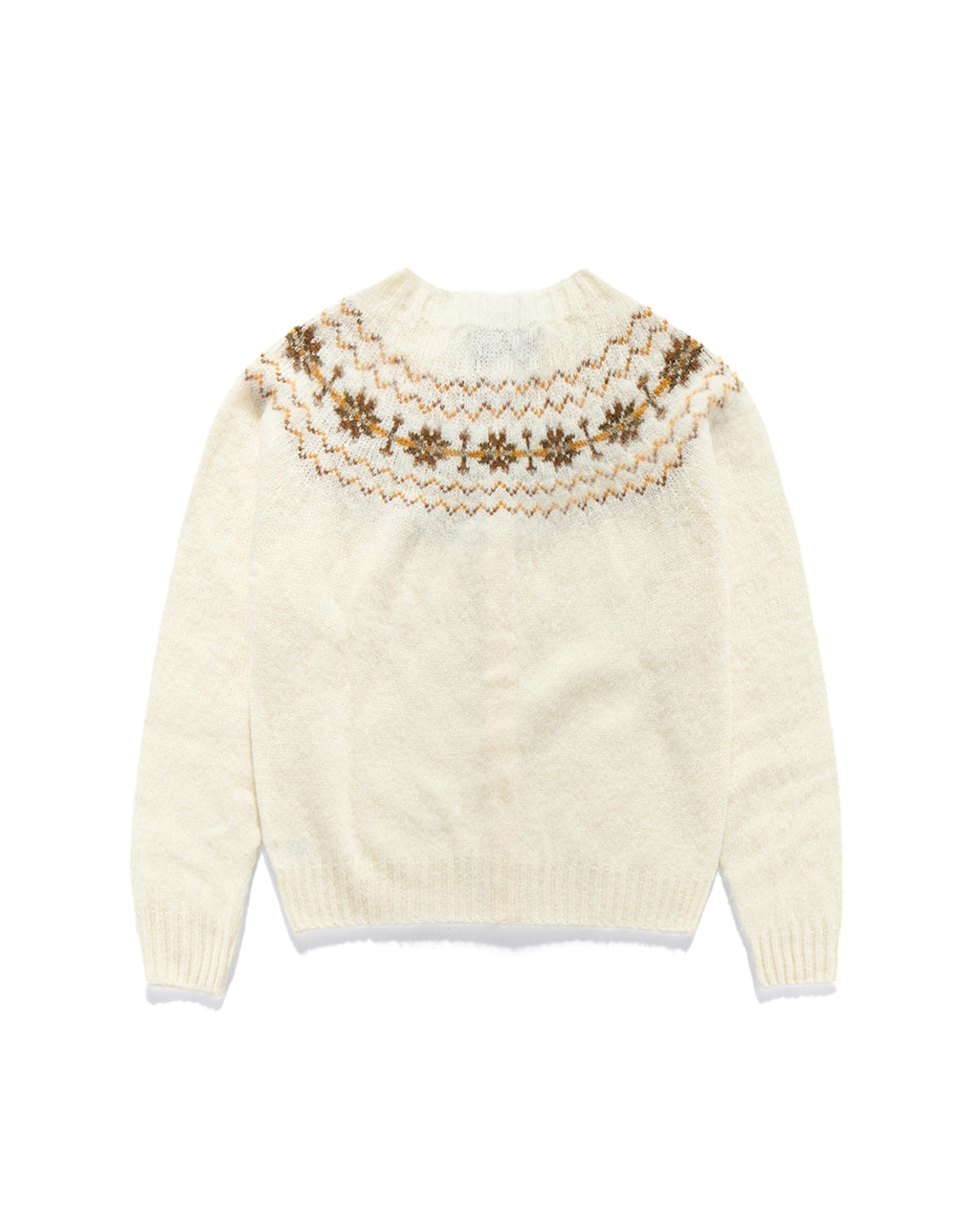 Eastlogue - Fair Isle Yoke Hb Cardigan (Snow White) product image 2 | TRAB K-Fashion Australia