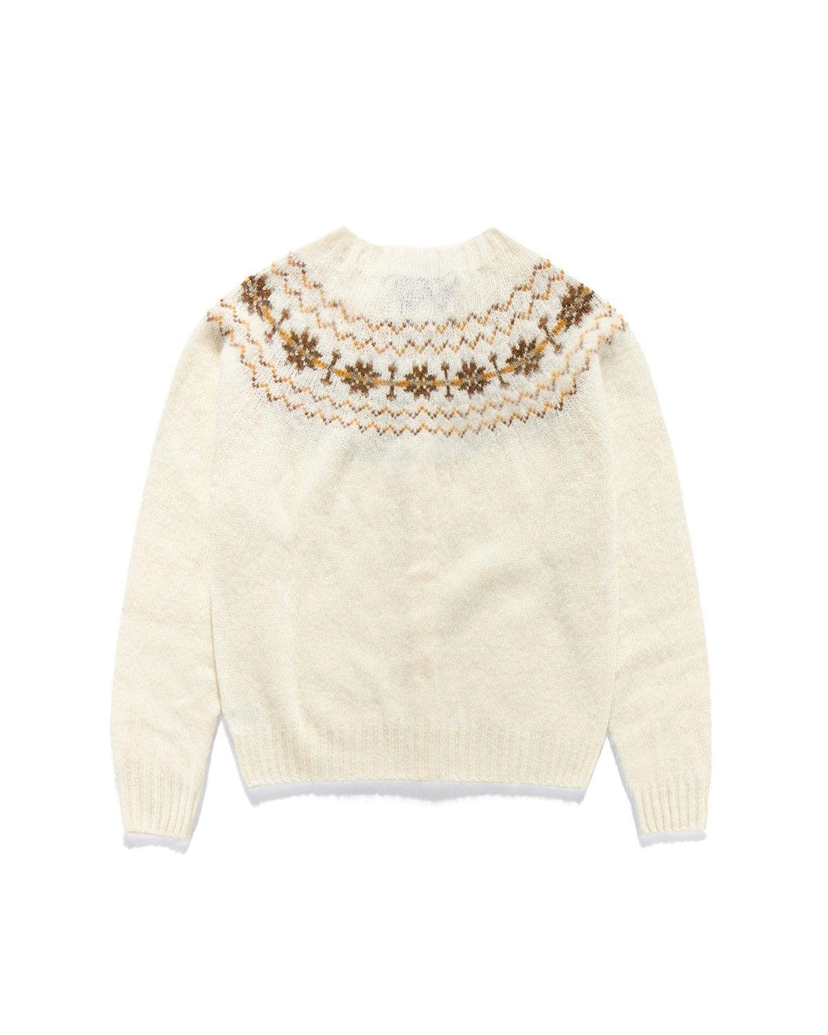 Eastlogue - Fair Isle Yoke Hb Cardigan (Snow White) product image 2 | TRAB K-Fashion Australia