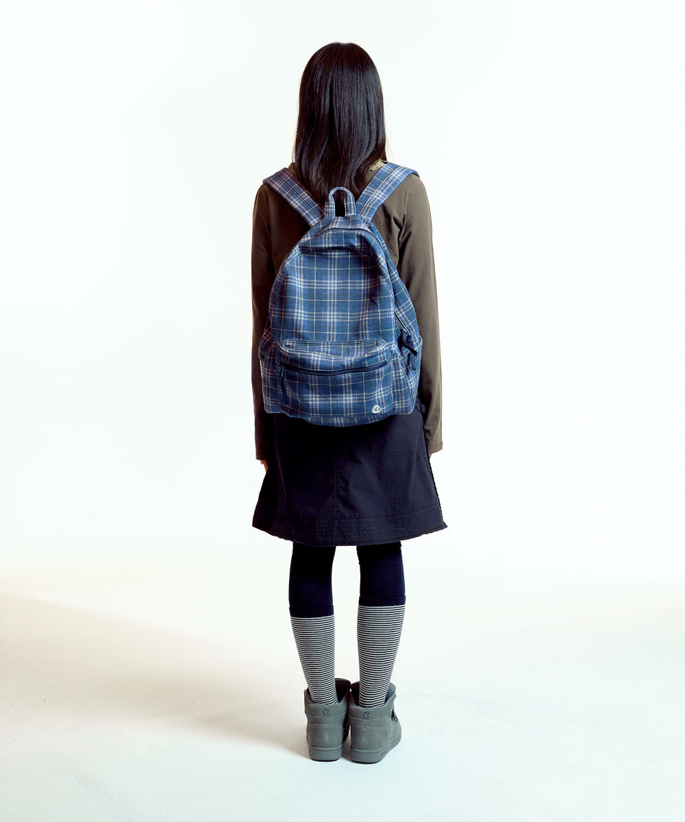 Coyseio - Chunky Sweat Check Backpack (Navy) product image 8 | TRAB K-Fashion Australia