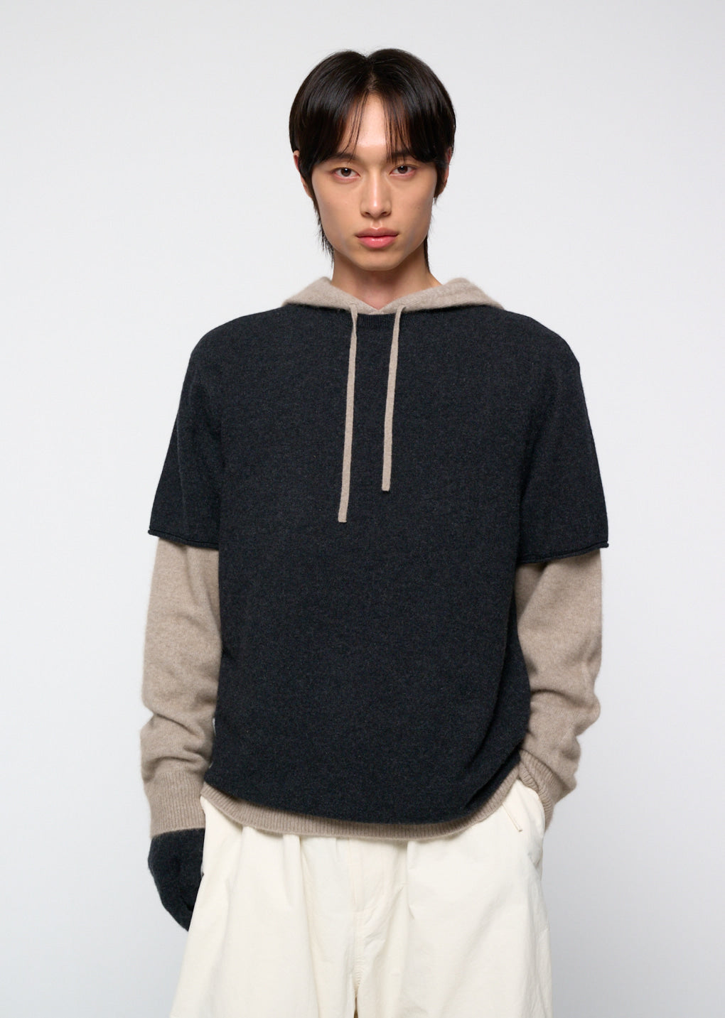 Amomento - Cashmere Easy Half Sleeve Knit (Charcoal) product image 5 | TRAB K-Fashion Australia