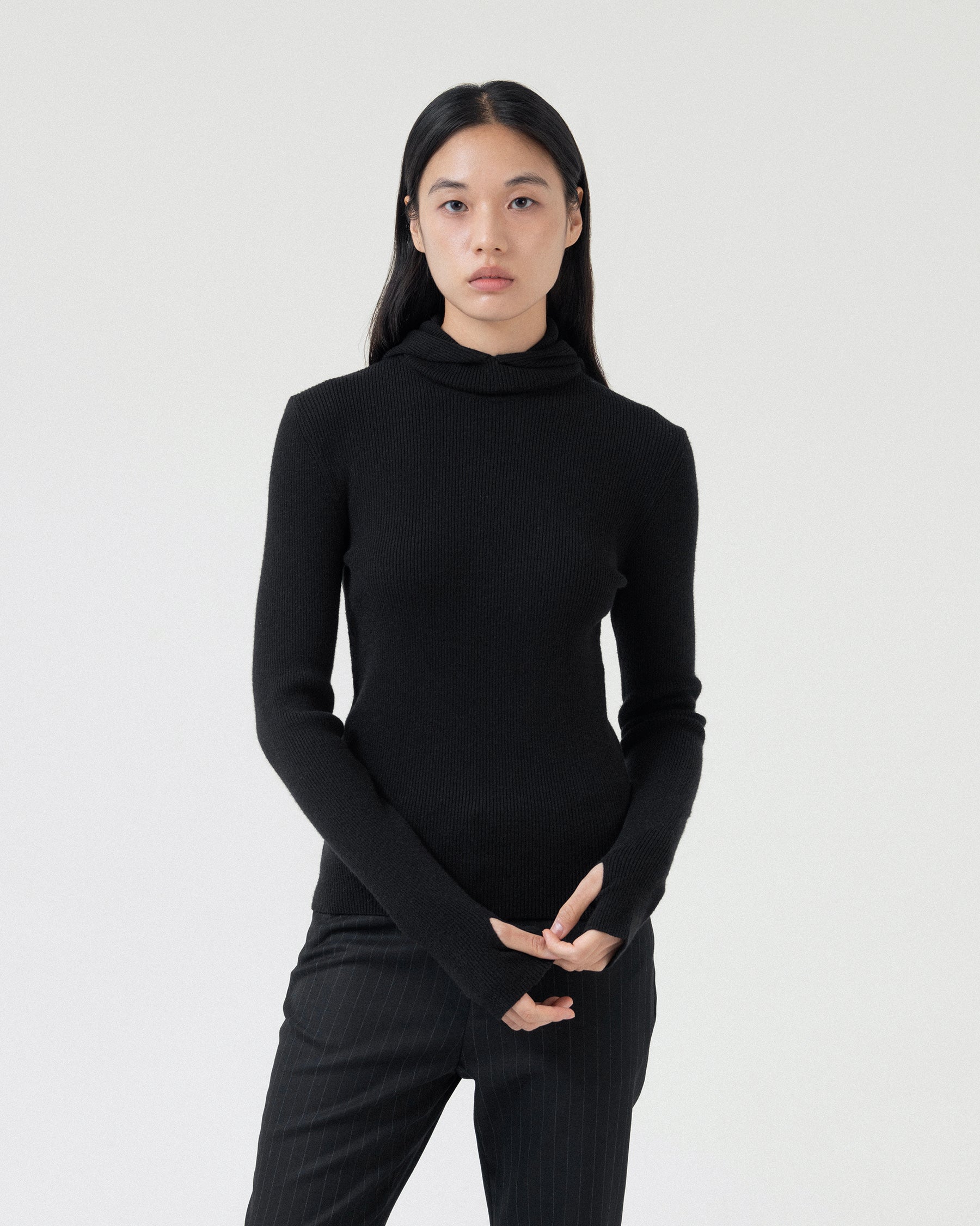 Brownyard - Hood Knit (Black) product image 2 | TRAB K-Fashion Australia