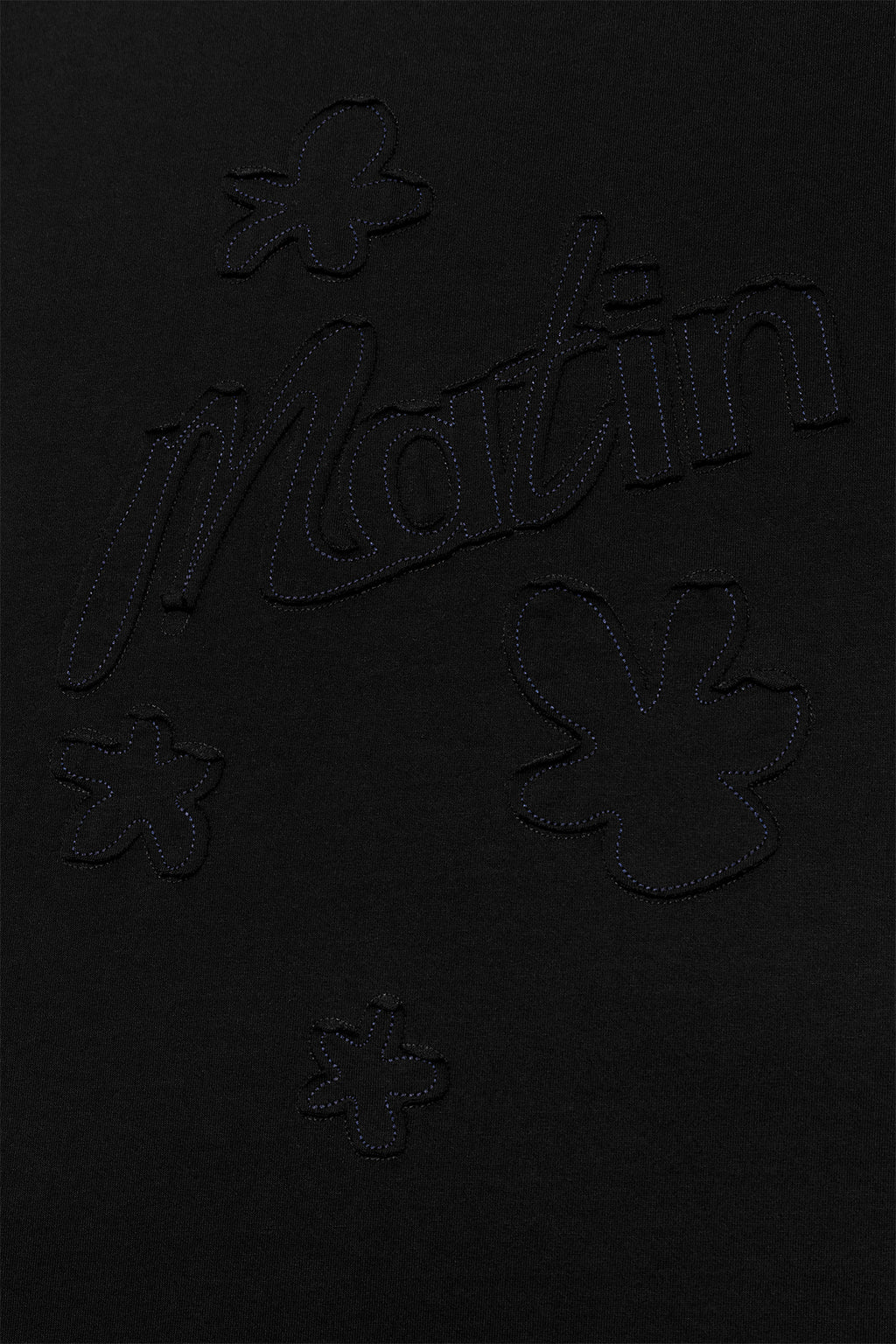 Matin Kim - Flower Applique Logo Top (Black) product image 4 | TRAB K-Fashion Australia