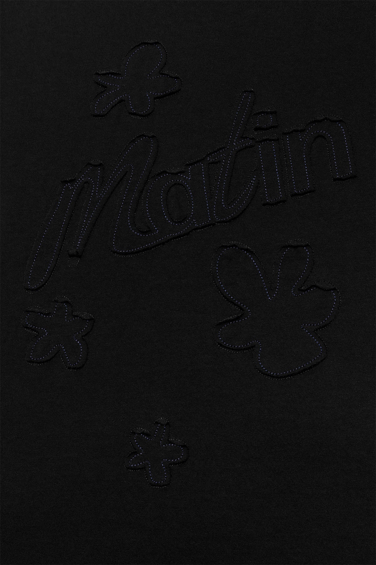 Matin Kim - Flower Applique Logo Top (Black) product image 4 | TRAB K-Fashion Australia