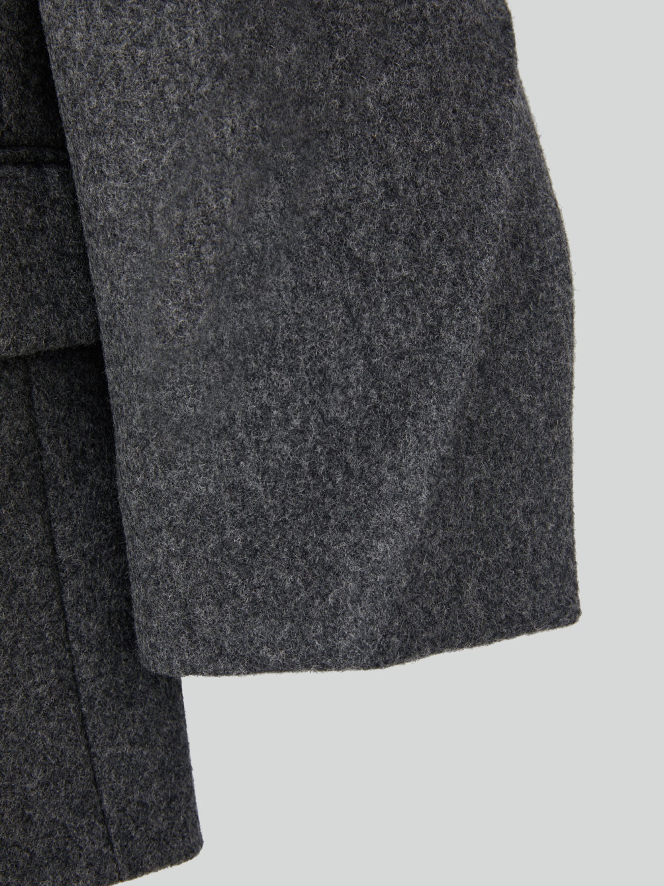 Recto - Double Breasted Tailored Wool Jacket (Charcoal Grey) product image 13 | TRAB K-Fashion Australia