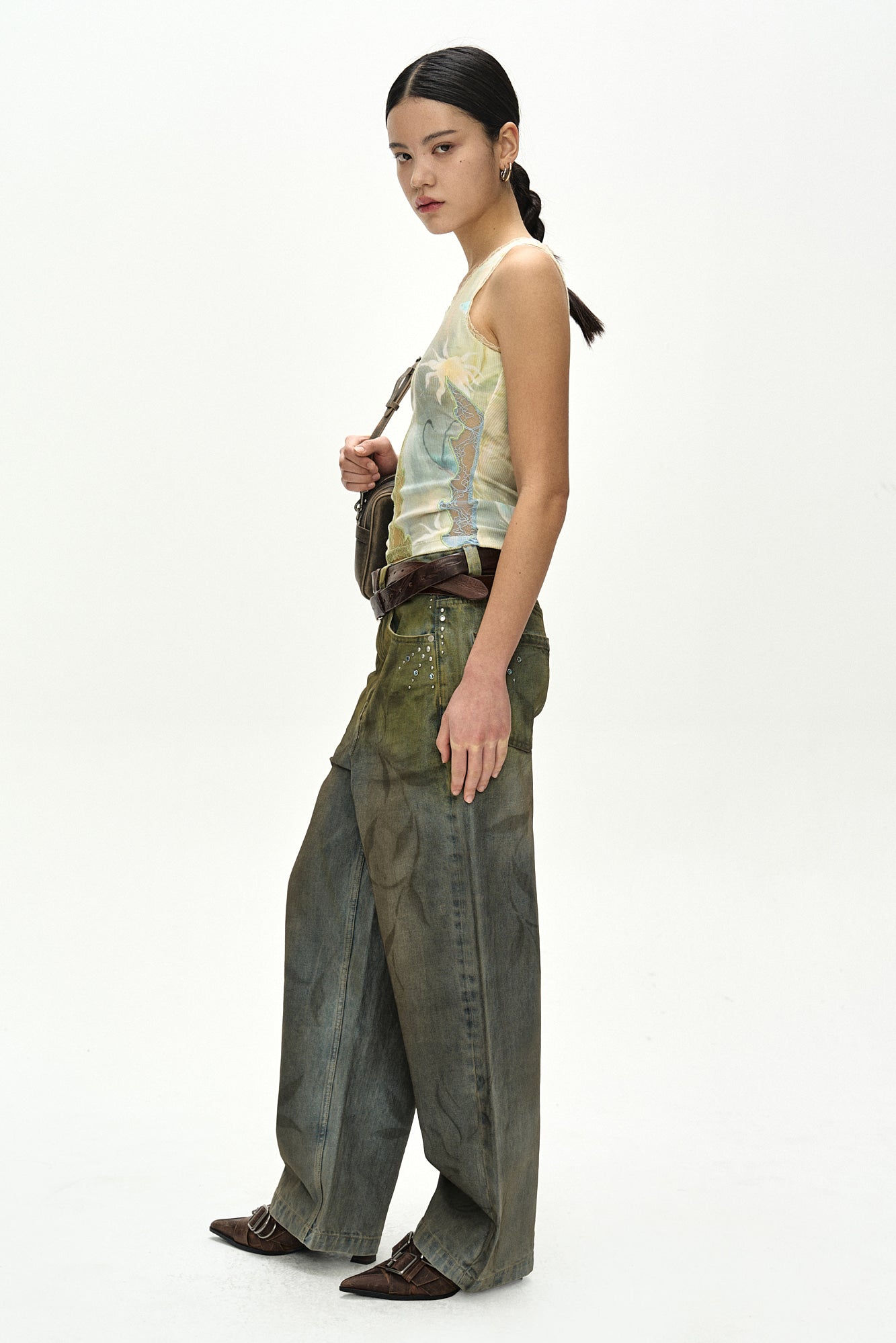 Andersson Bell - [Pre-Order – Ships August 7] Fish & Butterfly Lace Embroidered Tank Top (Multi) product image 3 | TRAB K-Fashion Australia