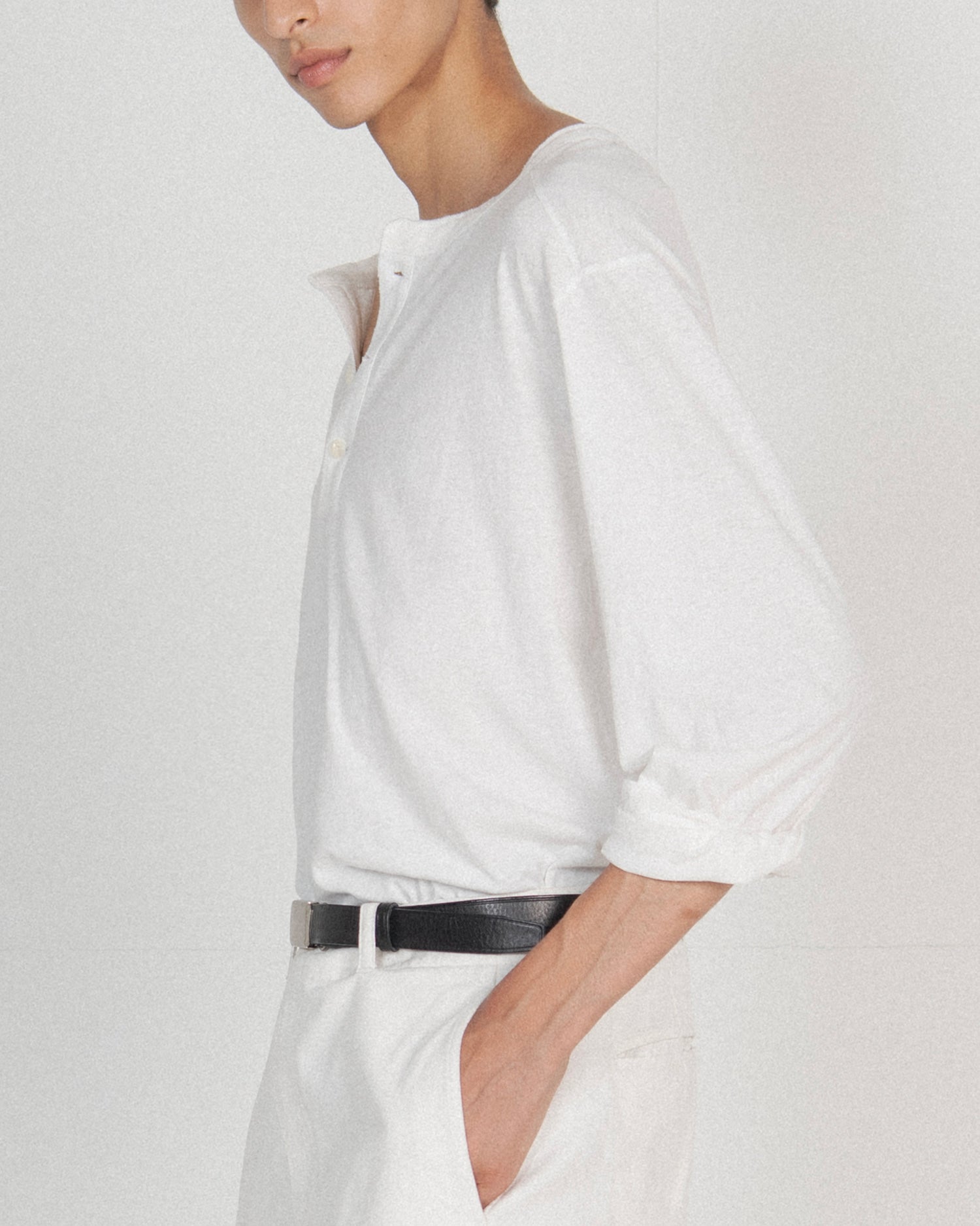 Brownyard - Henley Neck Long Sleeve (Ivory) product image 3 | TRAB K-Fashion Australia