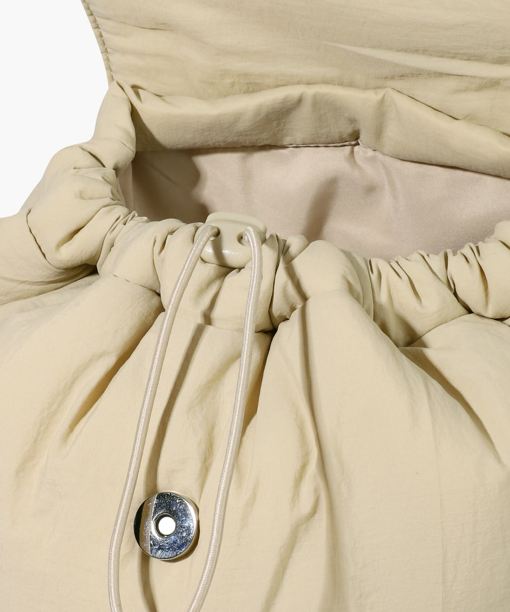Marithe & Francois Girbaud - Classic Logo Padding Backpack (Beige) product image 5 | TRAB K-Fashion Australia