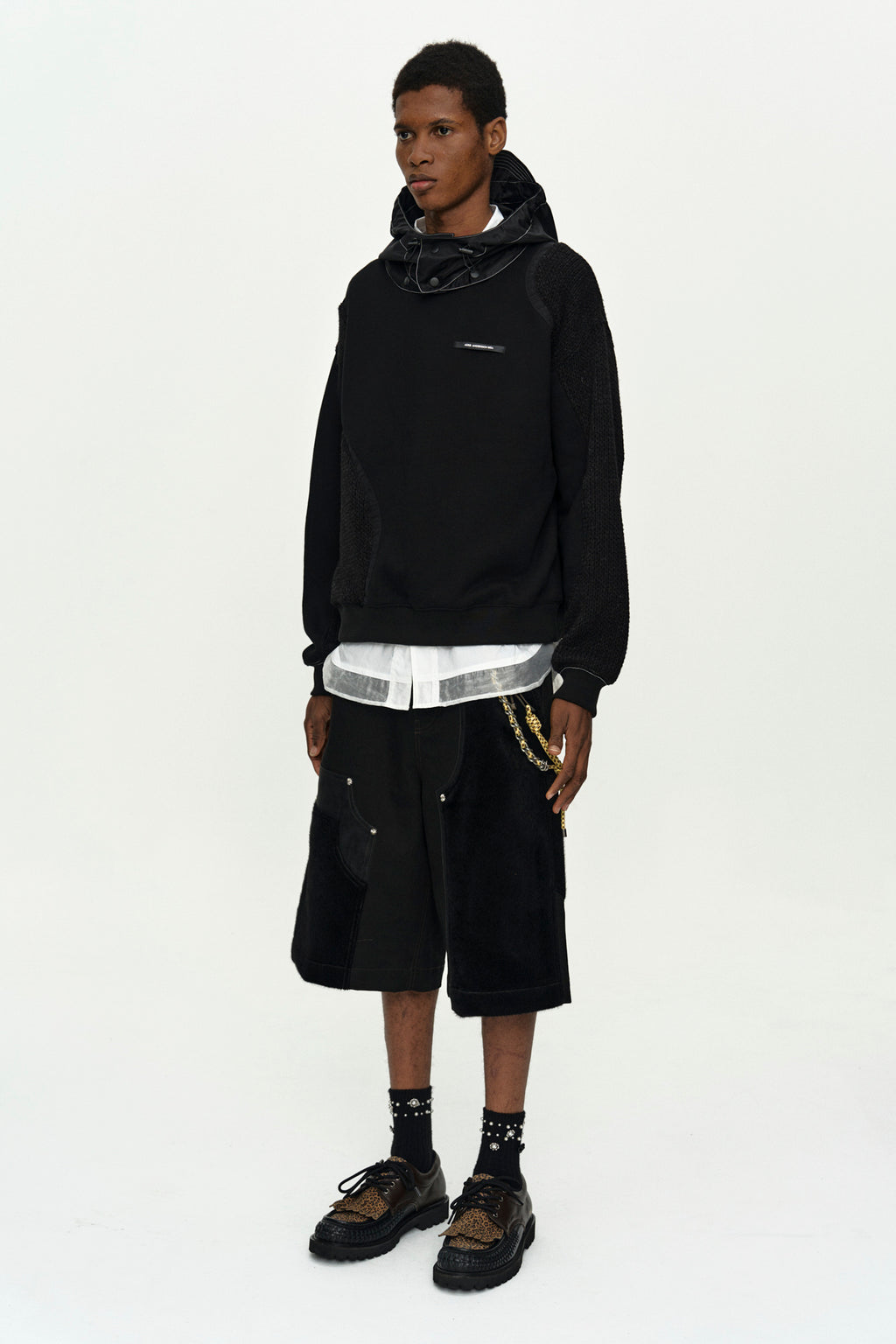 Andersson Bell - Detachable Balaclava Sweatshirt (Black) product image 3 | TRAB K-Fashion Australia
