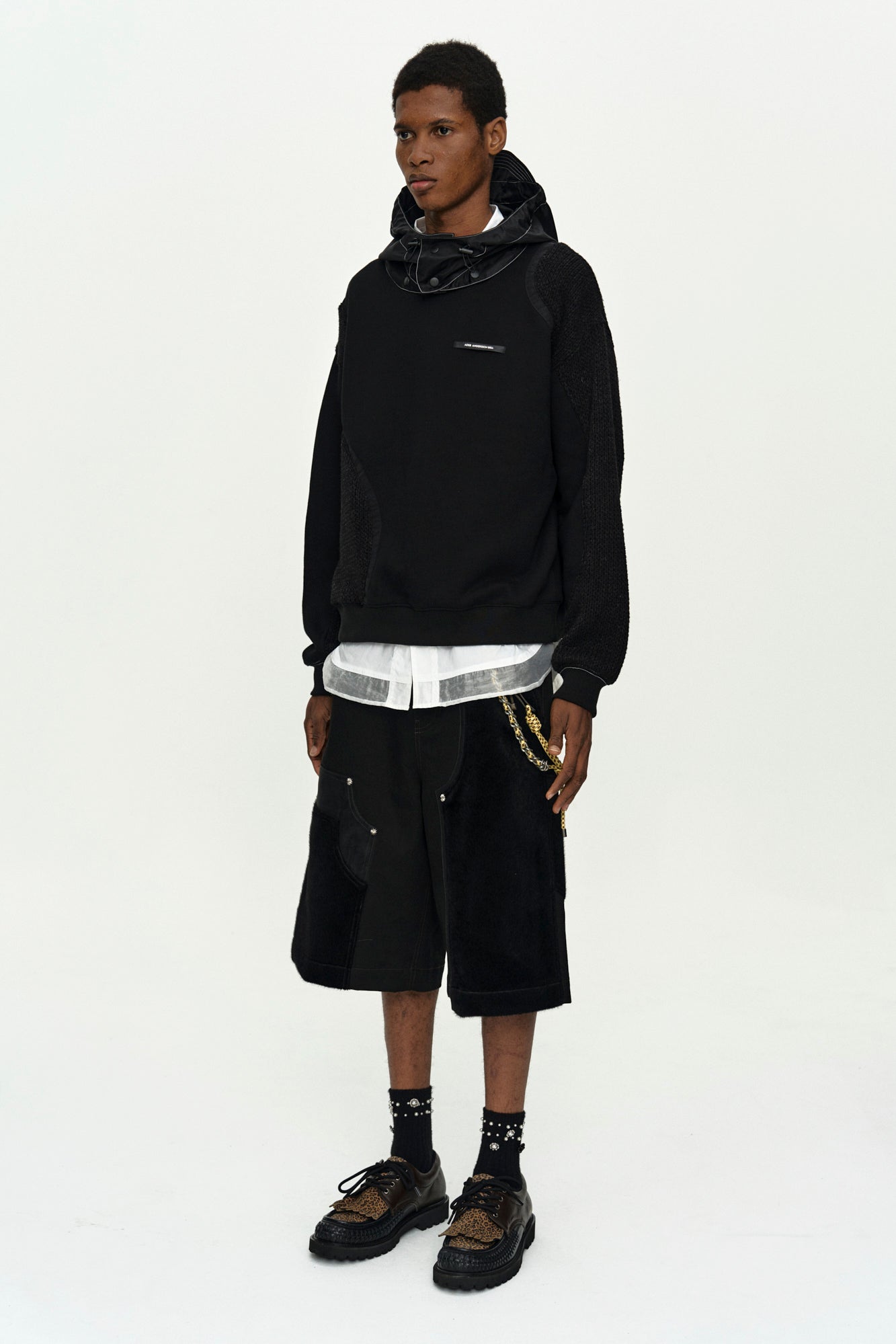 Andersson Bell - Detachable Balaclava Sweatshirt (Black) product image 3 | TRAB K-Fashion Australia