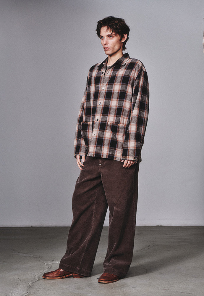 Art if acts - Oriental Check Two Pocket Jacket (Seaside) product image 2 | TRAB K-Fashion Australia