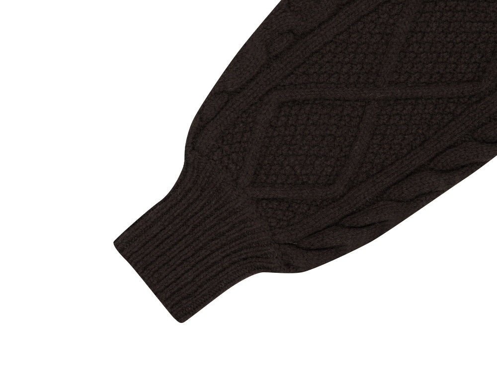 Coyseio - Pompom Cable Knit (Brown) product image 14 | TRAB K-Fashion Australia
